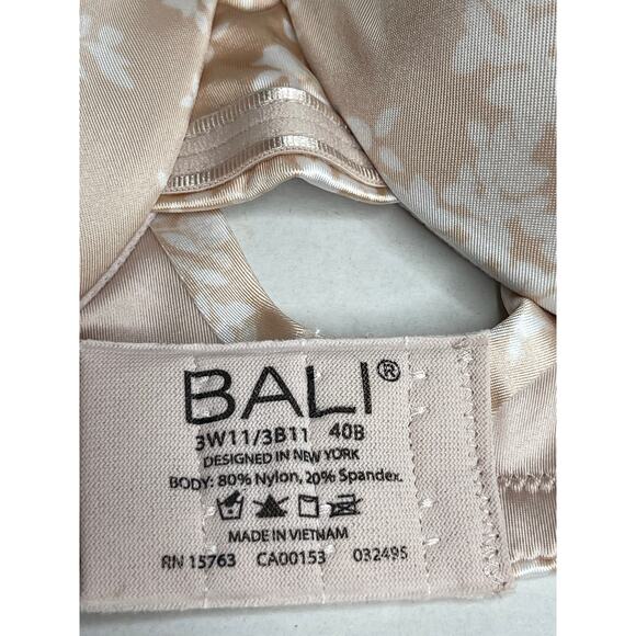 Bali One Smooth U Concealing and Shaping Underwire T-Shirt Bra size 40B New - Picture 5 of 9